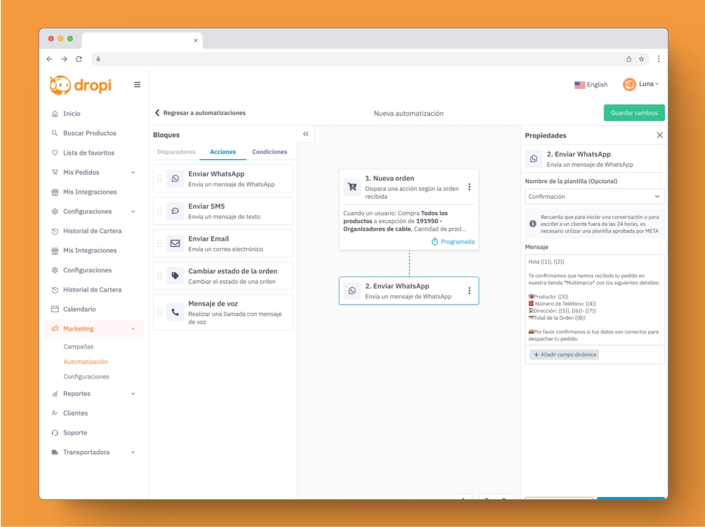 Automation properties design