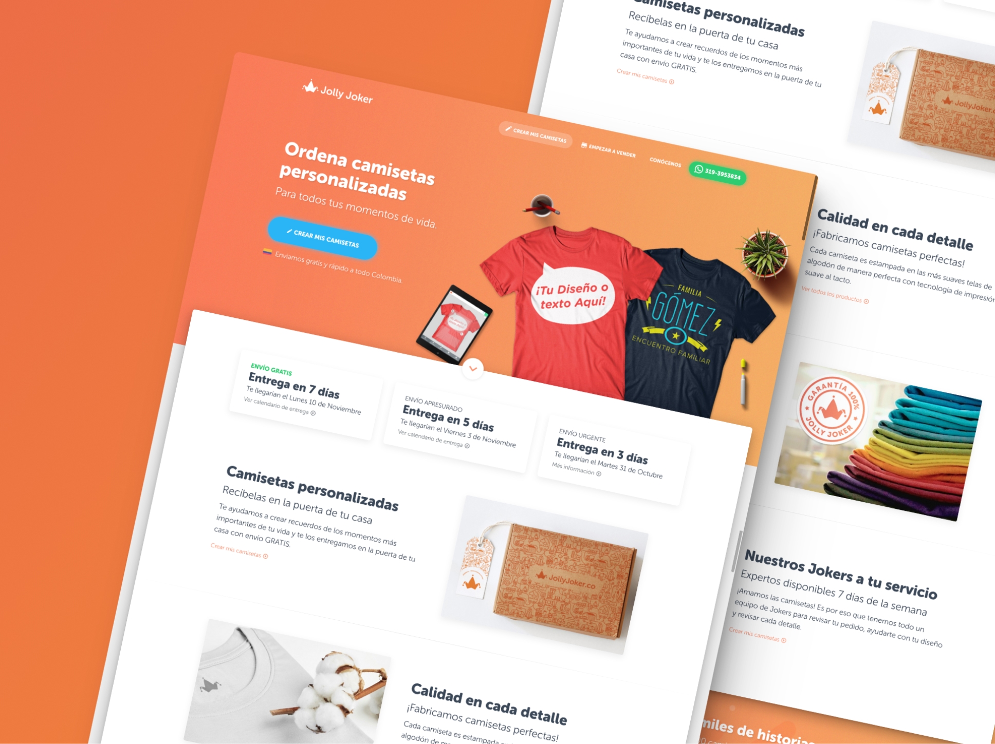 Home page design