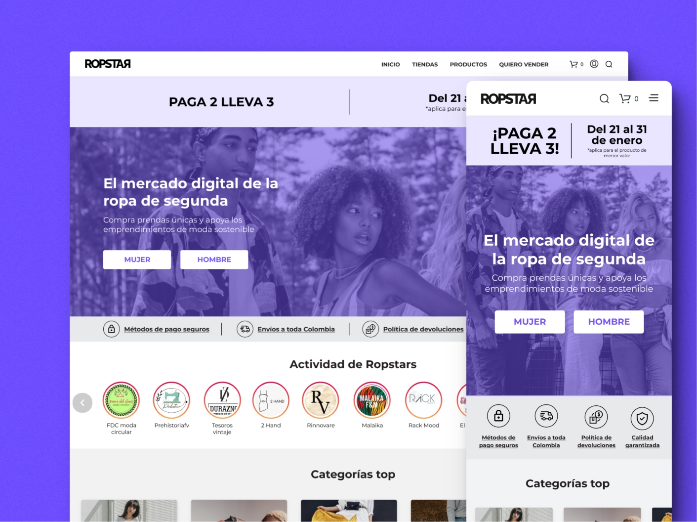 Buyers home page design