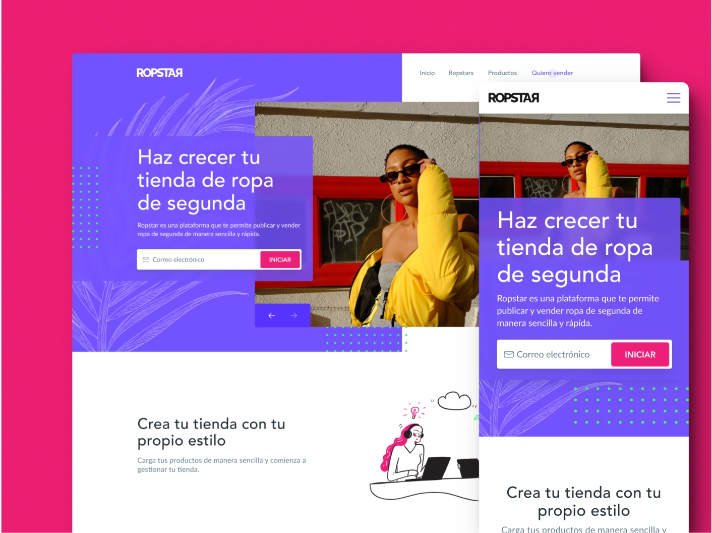 Sellers home page design