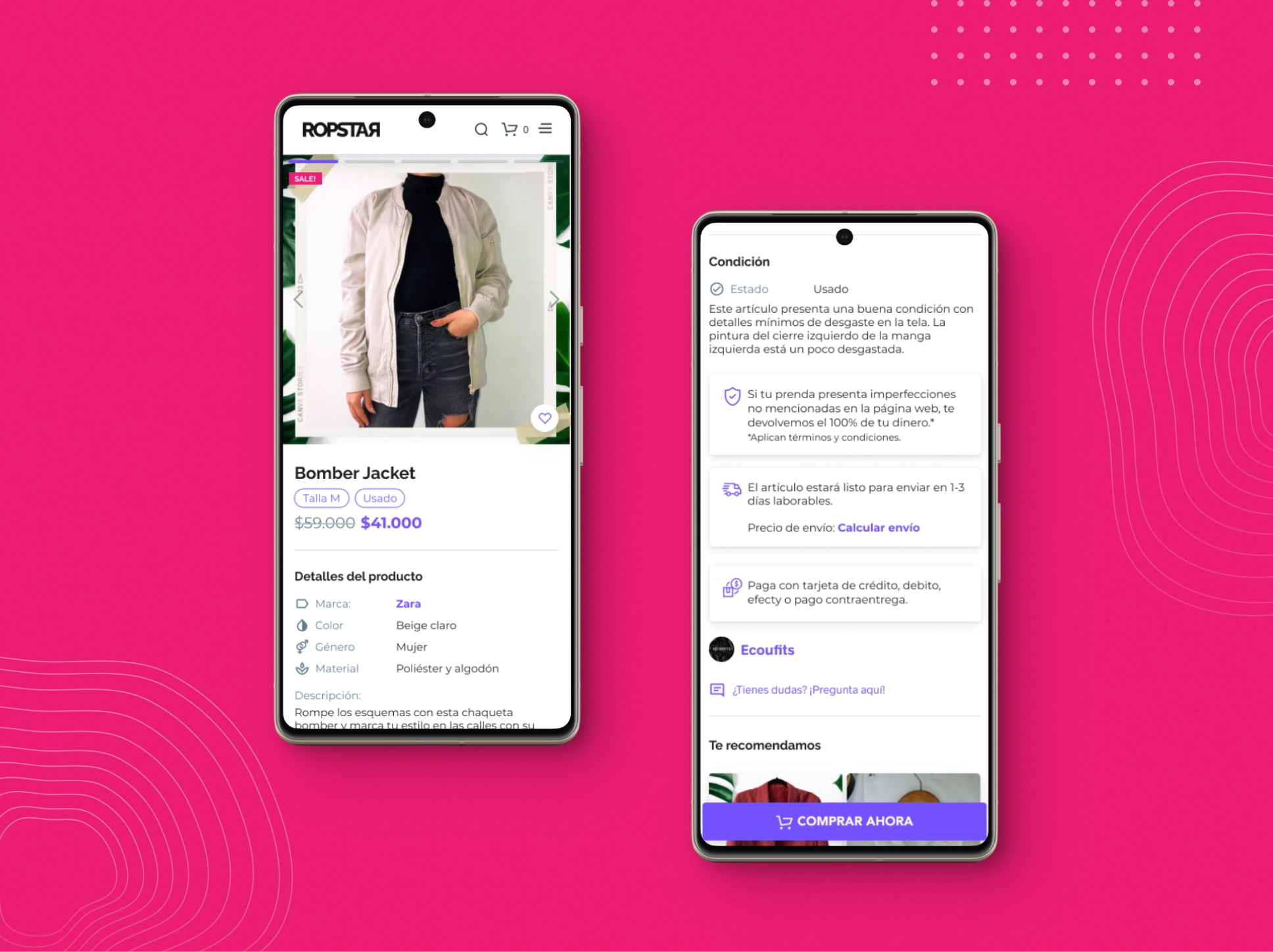 Product page design