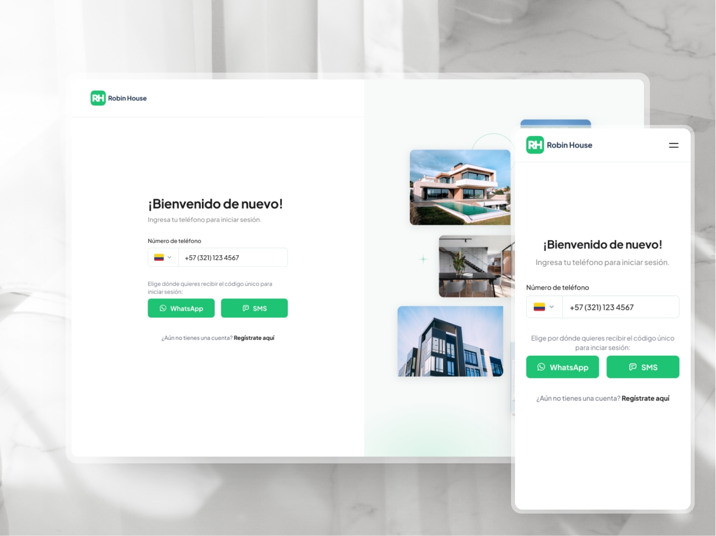 Sign up page design